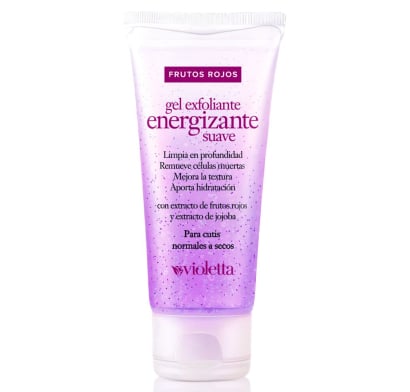 Gel Exfoliante Violetta Energizante Suave Frutos Rojos 100 G