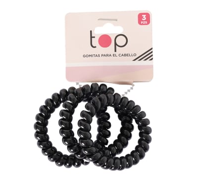 Gomitas Para El Pelo Top Forma De Rulo 3 Unidades