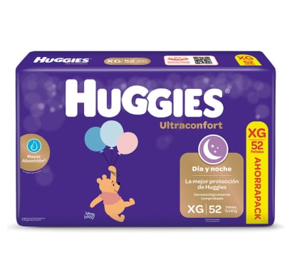 Pañales Huggies Ultraconfort Talle Xg 52 Unidades