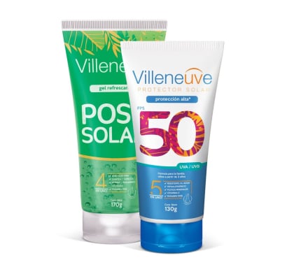 Protector Solar Villeneuve 130 ml + Gel Post Solar 170 g