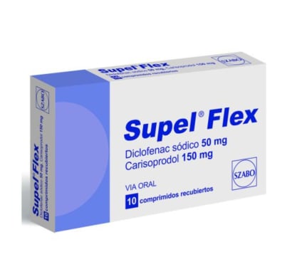 Supel Flex 50mg/150mg Comprimidos Recubiertos