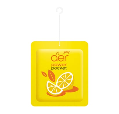 Aromatizante De Ambientes Aer Power Pocket Aroma Limón 10 G