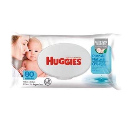 Toallitas Húmedas Huggies Puro & Natural 