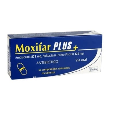 Moxifar Plus 875mg/125mg Comprimidos Ranurados Recubiertos