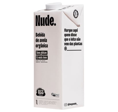Leche De Avena Nude Orgánica Original 1 L
