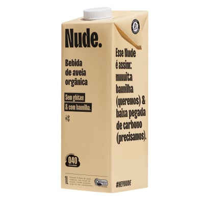 Leche De Avena Nude Orgánica Vainilla 1 L
