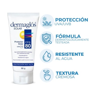Protector Solar Dermaglós Crema 90 G