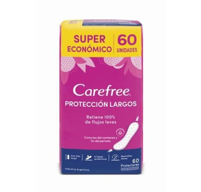 Protectores Diarios Carefree Largos 