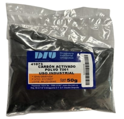 Carbón Activado Diu En Polvo 50 G
