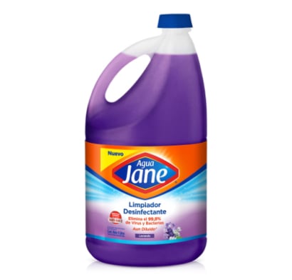 Lavandina Agua Jane Limpiador Desinfectante Lavanda 4 L