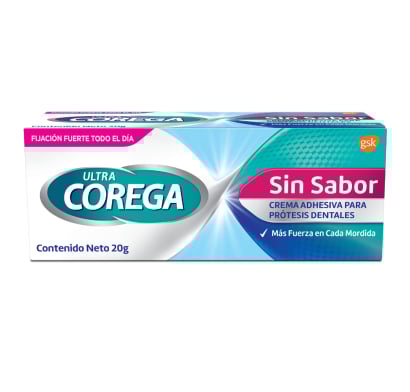 Adhesivo Dental Corega Ultra Crema Sin Sabor 20 G