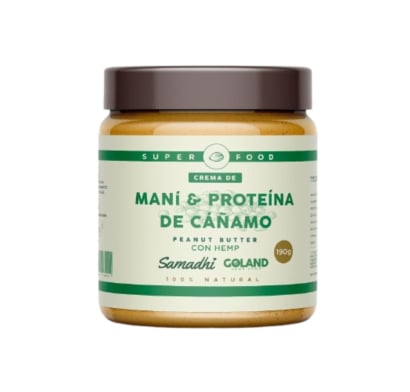 Crema De Maní Samadhi Con Proteína De Cáñamo 190 G