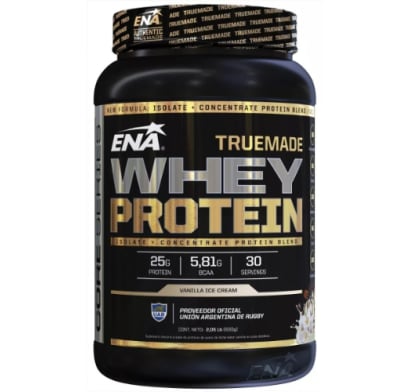 Suplemento Ena Whey Isolado True Made Vainilla 930 G