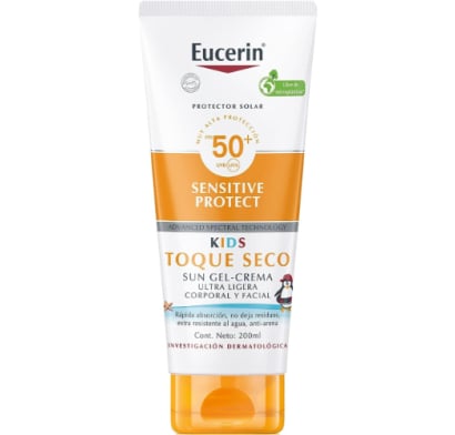 Protector Solar Eucerin Sun Kids Toque Seco Fps50+ 200 Ml