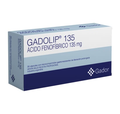 Gadolip Lp 135 Mg 30 Cápsulas