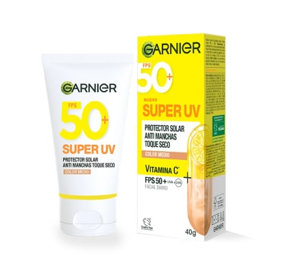 Protector Solar Facial Garnier Super Uv Antimanchas Tono Medio Fps50+ 40 G 