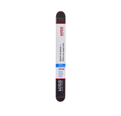 Lima De Uñas Kiss Ny Black On Black File F200 100/180