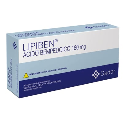 Lipiben 180 Mg 30 Comprimidos Recubiertos 