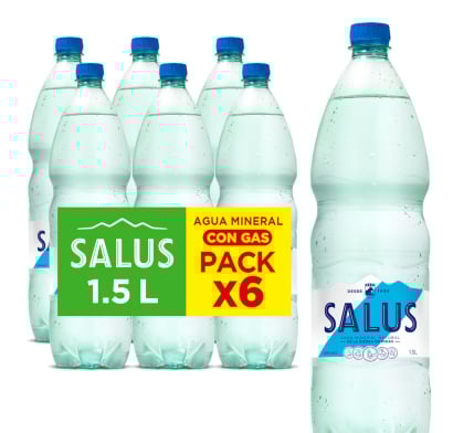 Funda Salus Con Gas 1.5 L 6 Unidades