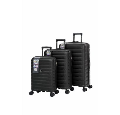 Set de Valijas Terrano Panam Negro 3 Unidades