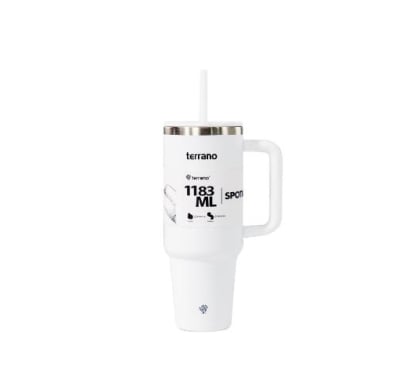 Vaso Térmico Terrano Spotie Cup Blanco 1183 Ml