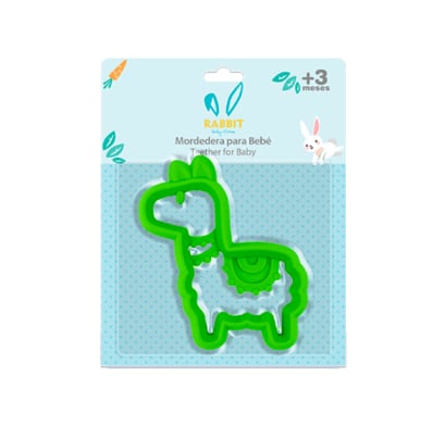 Mordillo De Silicona Rabbit Diseño De Llama