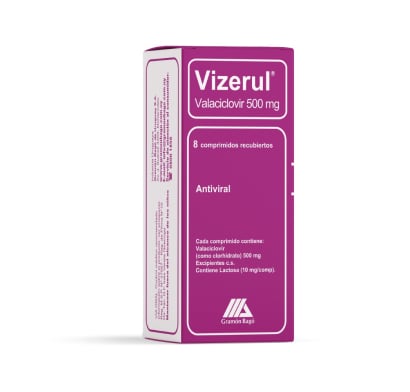 Vizerul 500 mg 8 Comprimidos Recubiertos