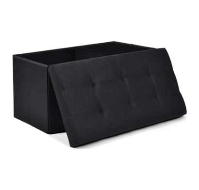 Puff Baúl La Cueva Muebles Houston Negro