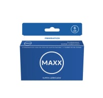 Preservativos Maxx Super Lubricado 6 Unidades