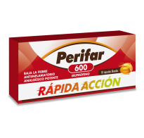 Perifar 600 mg 10 Cápsulas Blandas de Rápida Acción