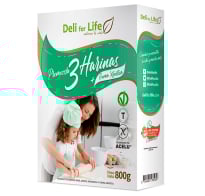 Mezcla Deli For Life 3 Harinas 800 g