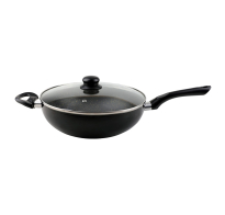 Wok Cuori Modelo Black Interior Antiadherente 28 cm