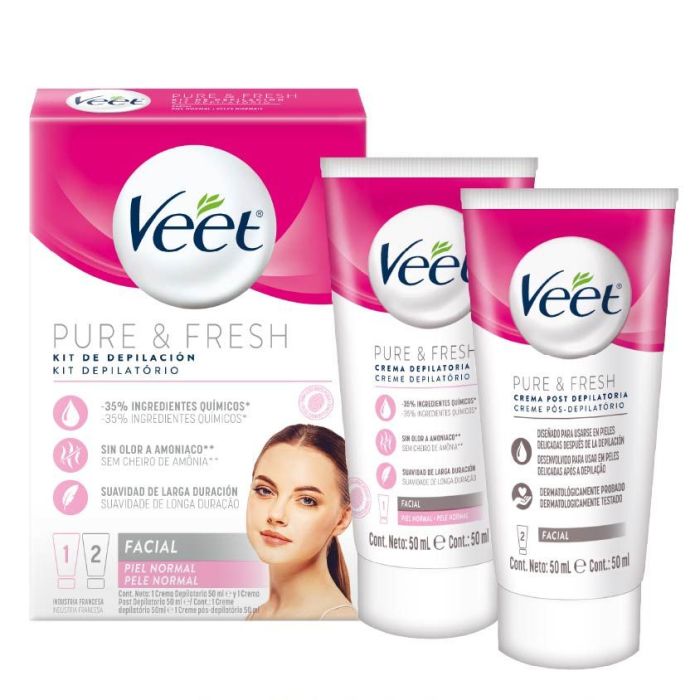 VEET CREMA DEP. FACIAL PACK 2X50ML. Farmashop