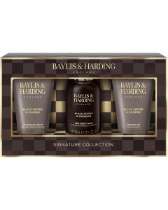 Set De Cuidado Masculino Baylis & Harding Black Pepper Ginseng Mini 3 Unidades