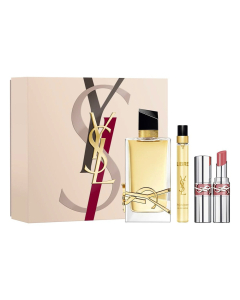 Cofre Yves Saint Laurent Perfume Libre Edp 90 Ml + Mini Talla 10 Ml + Labial Loveshine N°44 Nude Lavalliere