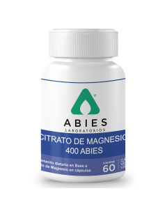 Citrato De Magnesio Abies 400 Mg 60 Cápsulas 