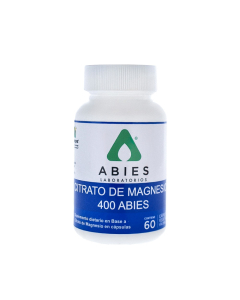 Citrato De Magnesio Abies 400 Mg 60 Cápsulas 