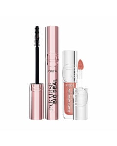 Combo L'oréal Paris Brillo Labial Plump Ambition N°601 Worth It y Máscara De Pestañas Big Deal Blackest Washable
