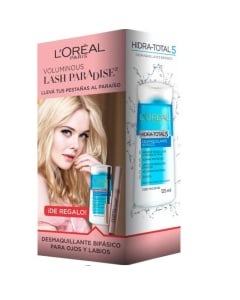 Pack L'oréal Máscara De Pestañas Lash Paradise + Desmaquillante Bifásico 125 Ml 