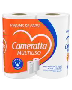 Rollo De Cocina Cameratta 55 Hojas 2 Rollos