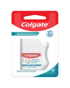Hilo Dental Colgate Flúor y Menta 25 m