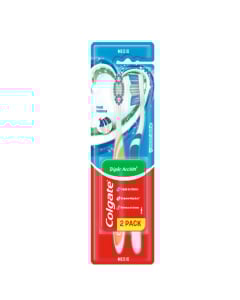 Cepillo de Dientes Colgate Triple Acción 2 Unidades