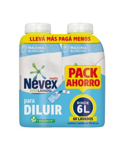 Jabón Líquido Para Ropa Nevex Diluible 2 Unidades