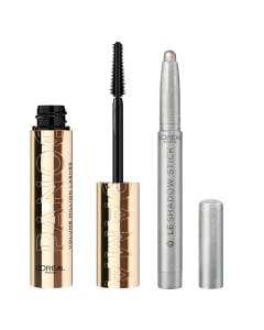Combo L'oréal Máscara De Pestañas Panorama Blackest Black y Sombra De Ojos Paradise Le Shadow Stick N°100 