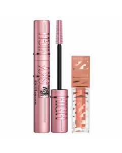 Combo Maybelline Máscara De Pestañas Sky High Very Black Washable + Rubor Sunkisser Blush N°03 Sol Search