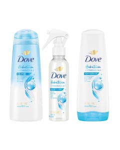Combo Dove Hidratación Intensa Shampoo y Acondicionador 200 ml + Sérum Capilar con Vitamina A y E 110 ml