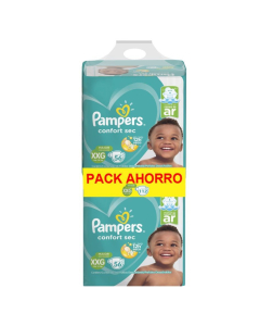 Pañales Pampers Confort Sec Xxg 104 Unidades