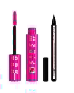 Combo Maybelline Máscara de Pestañas Firework Very Black y Delineador De Ojos Hyper Easy Pitch Negro