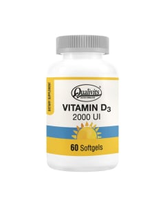 Vitamina D3 Qualivits 2000 ui 60 Cápsulas Blandas