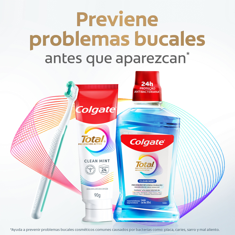 Cepillo De Dientes Colgate Total Limpieza Espumosa Unidad